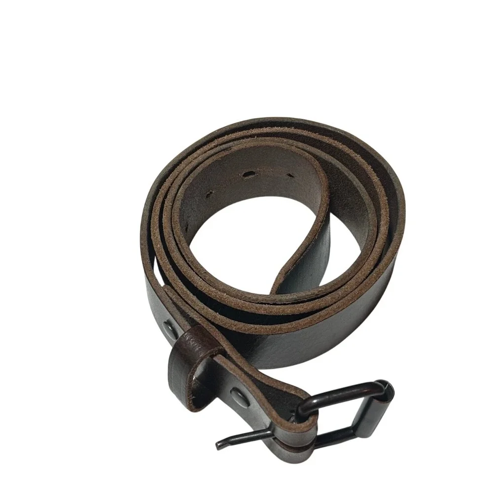Hanks Belts The Rugged Brown Full Grain Leather Belt Made in USA Size 46